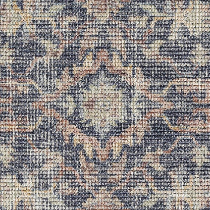 Olympic Traditional Charcoal/Sky Blue Area Rug - Our PNW Home x Livabliss