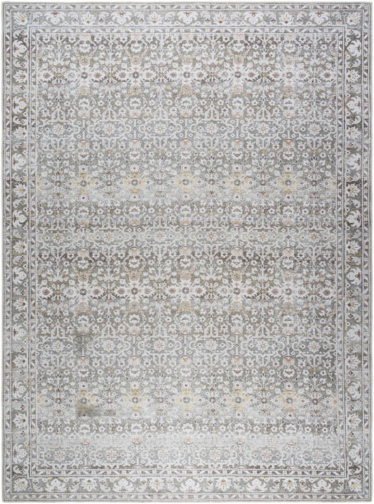 Rainier Traditional Dark Brown Washable Area Rug - Our PNW Home x Livabliss