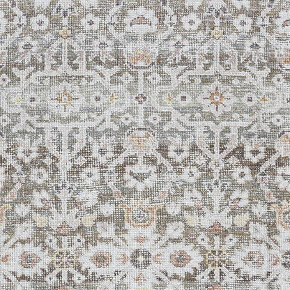 Rainier Traditional Dark Brown Washable Area Rug - Our PNW Home x Livabliss