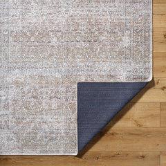 Rainier Traditional Dark Brown/Cream Washable Area Rug - Our PNW Home x Livabliss