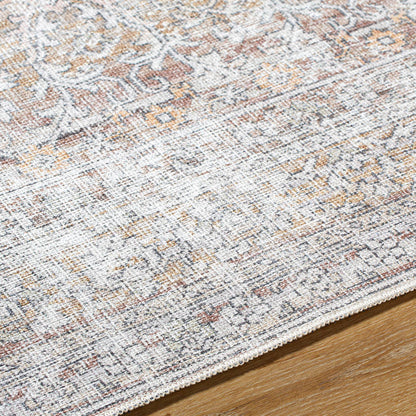 Rainier Traditional Dark Brown/Cream Washable Area Rug - Our PNW Home x Livabliss