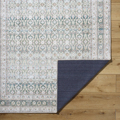 Rainier Traditional Olive Washable Area Rug - Our PNW Home x Livabliss