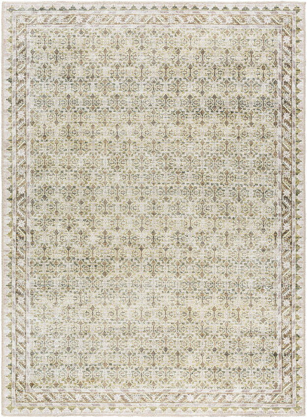 Rainier Traditional Light Brown Washable Area Rug - Our PNW Home x Livabliss