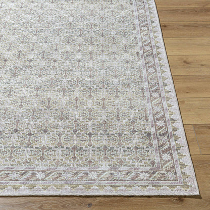 Rainier Traditional Light Brown Washable Area Rug - Our PNW Home x Livabliss