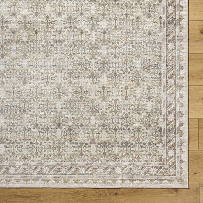 Rainier Traditional Light Brown Washable Area Rug - Our PNW Home x Livabliss