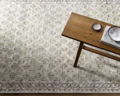 Rainier Traditional Light Brown Washable Area Rug - Our PNW Home x Livabliss