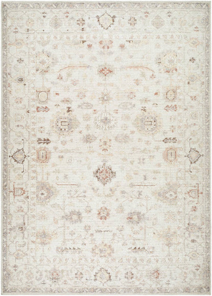 Spokane Traditional Ivory/Rust Area Rug - Our PNW Home x Livabliss