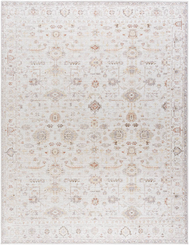 Spokane Traditional Ivory/Rust Area Rug - Our PNW Home x Livabliss