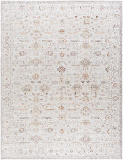 Spokane Traditional Ivory/Rust Area Rug - Our PNW Home x Livabliss