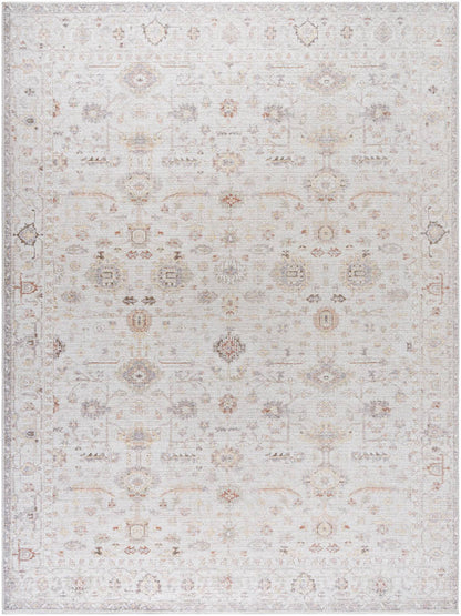 Spokane Traditional Ivory/Rust Area Rug - Our PNW Home x Livabliss