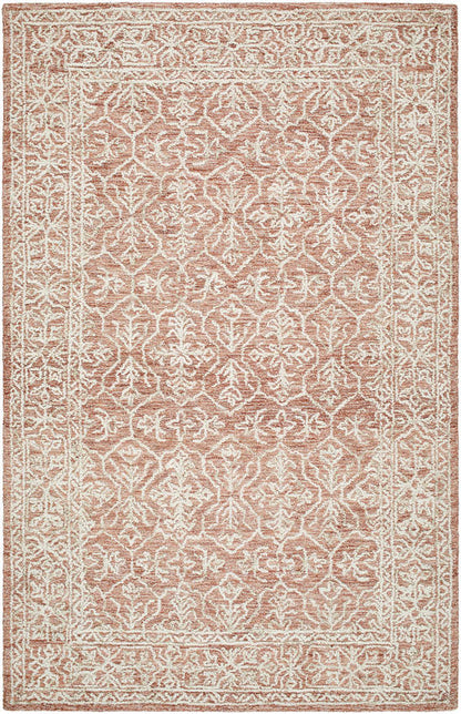 Henderson Traditional Khaki/Rose Gold Area Rug
