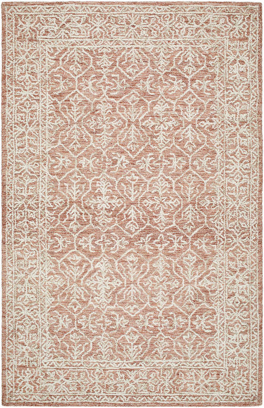 Henderson Traditional Khaki/Rose Gold Area Rug
