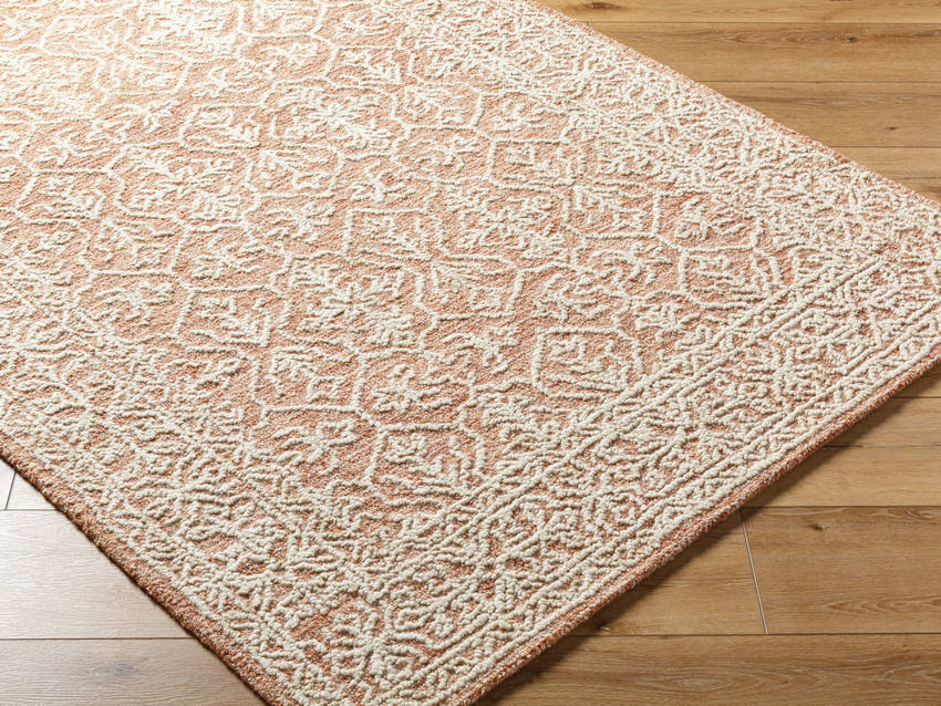Henderson Traditional Khaki/Rose Gold Area Rug
