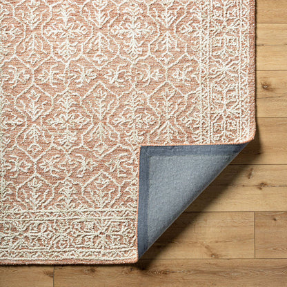 Henderson Traditional Khaki/Rose Gold Area Rug