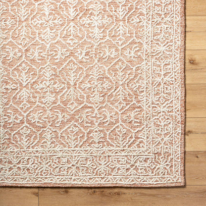 Henderson Traditional Khaki/Rose Gold Area Rug