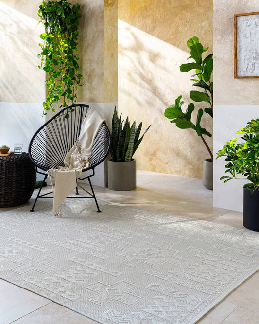 Towana Modern Light Gray Area Rug