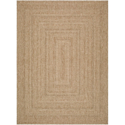 Zenia Cottage Light Brown Area Rug