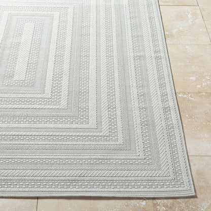Zenia Cottage Light Gray Area Rug