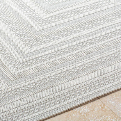 Zenia Cottage Light Gray Area Rug