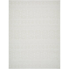 Teaira Modern Light Silver Area Rug