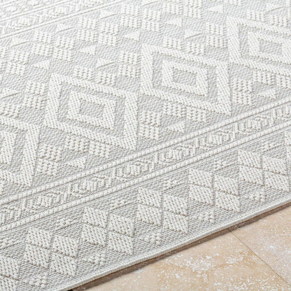 Teaira Modern Light Silver Area Rug
