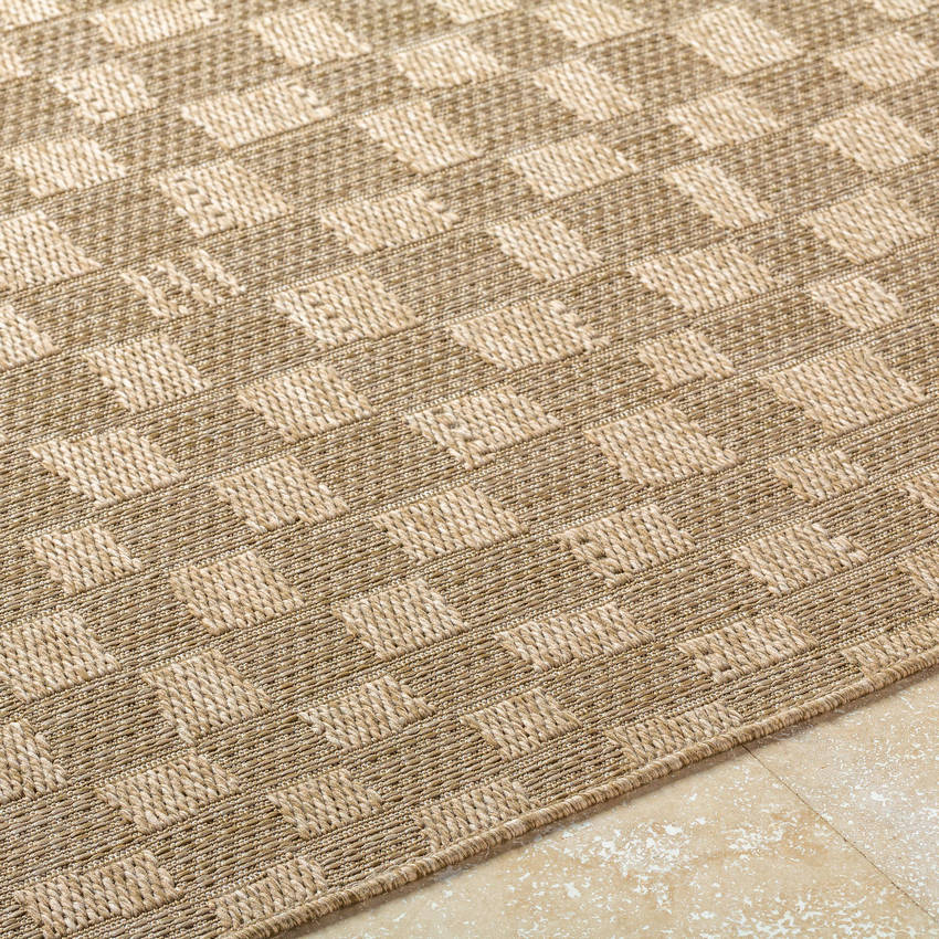 Tiphanie Cottage Light Brown Area Rug