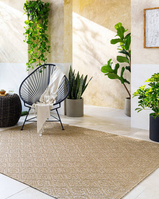Selenia Cottage Light Brown Area Rug