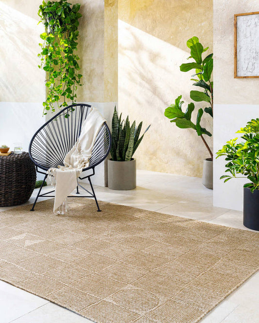 Devaris Modern Light Brown Area Rug