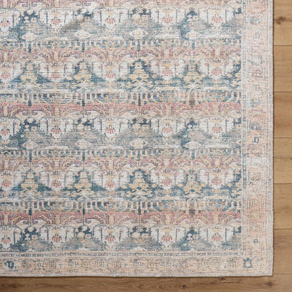 Jamilee Traditional Rust Washable Area Rug