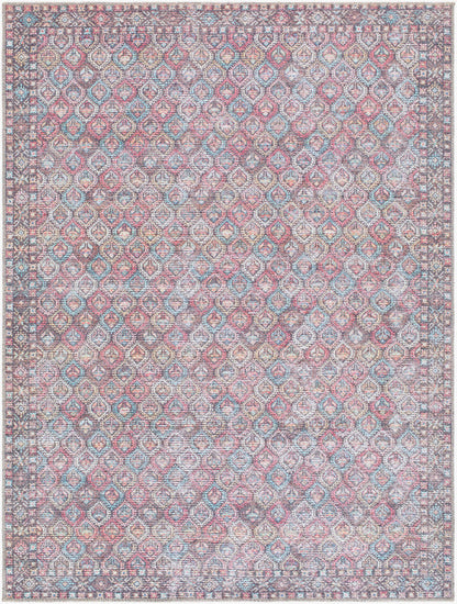 Rommy Traditional Pink Washable Area Rug