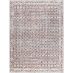 Roneisha Traditional Eggplant Washable Area Rug