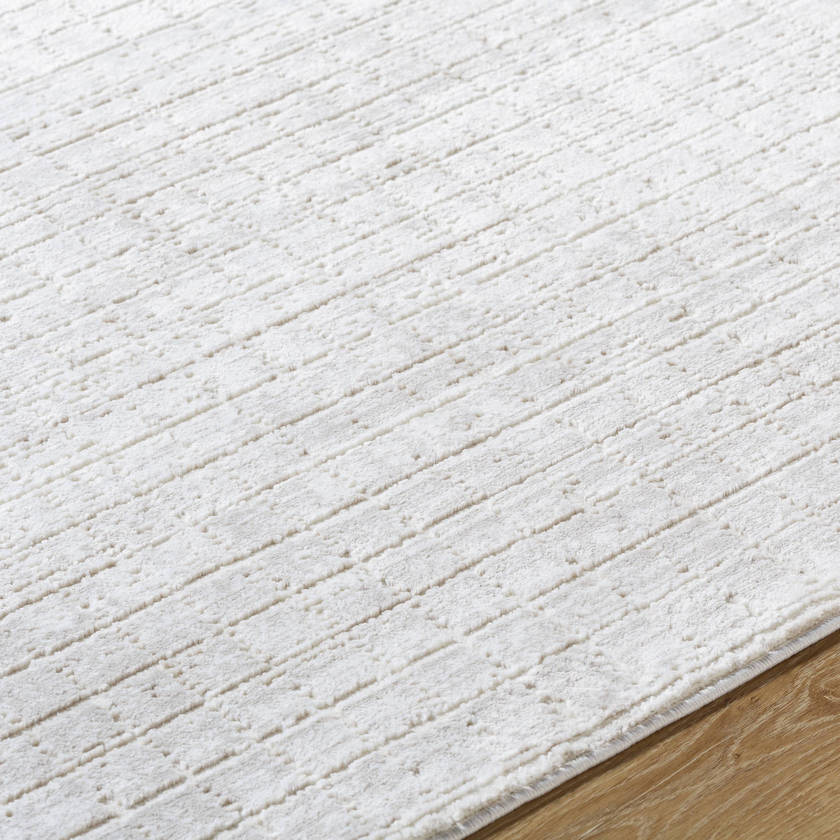 Maurissa Global Cream/Taupe Washable Area Rug