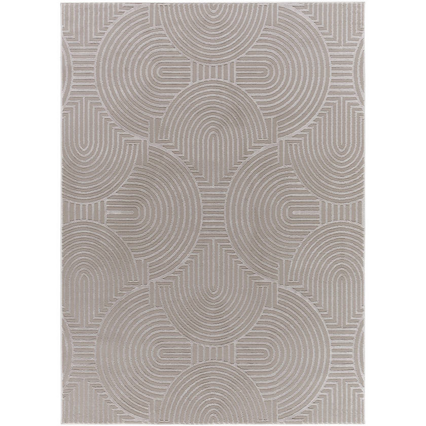 Ramsay Modern Tan/Taupe Washable Area Rug