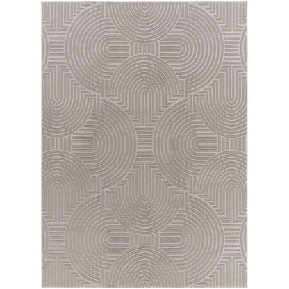 Ramsay Modern Tan/Taupe Washable Area Rug