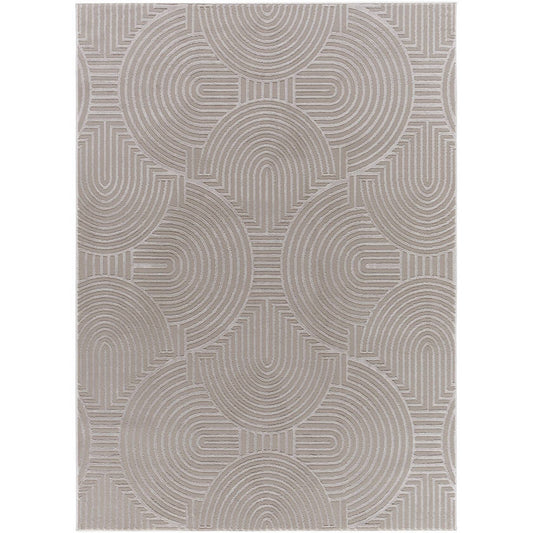 Ramsay Modern Tan/Taupe Washable Area Rug