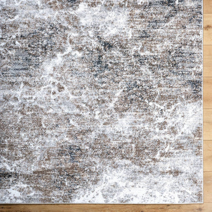 Janay Modern Black/Dark Brown Area Rug