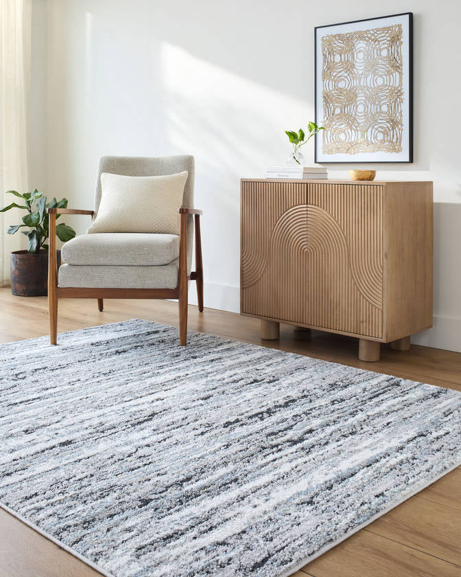 Kameshia Modern Light Gray Area Rug