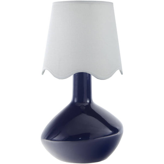 Eiman Rustic White/Dark Blue Table Lamp