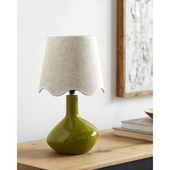 Eiman Rustic Green/Wheat Table Lamp