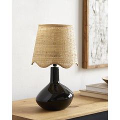 Eiman Rustic Black Table Lamp
