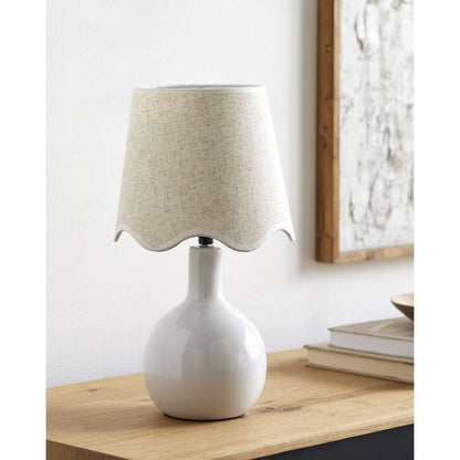 Rondy Rustic White/Wheat Table Lamp