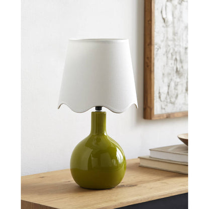 Rondy Rustic Green/White Table Lamp