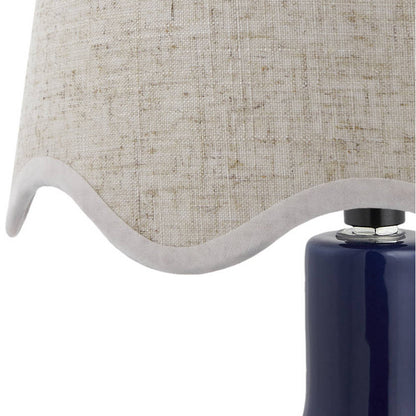 Rondy Rustic Dark Blue/Wheat Table Lamp