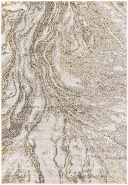 Leiah Modern Gray/Beige Area Rug