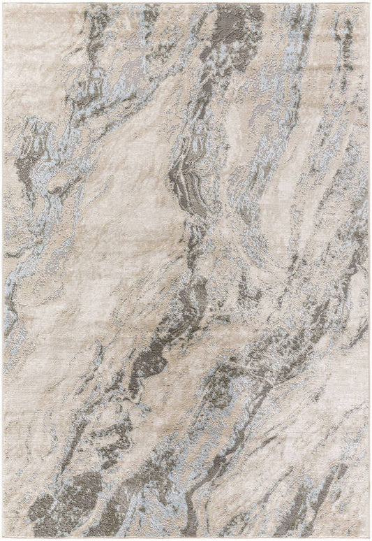 Lakeidra Modern Ice Blue Area Rug