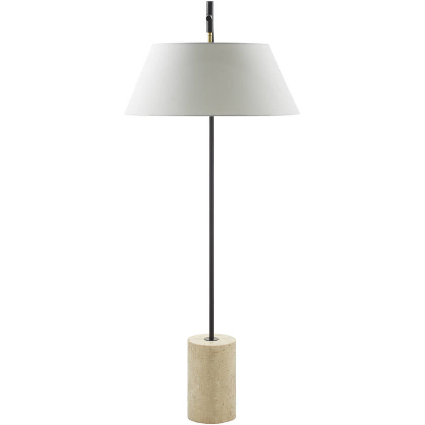 Renny Traditional Black/Beige Floor Lamp