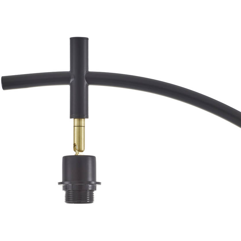 Renny Traditional Black/Beige Floor Lamp