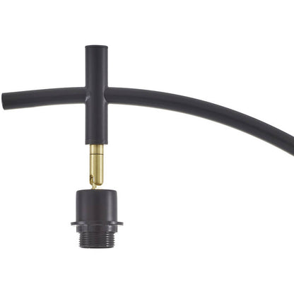 Renny Traditional Black/Beige Floor Lamp