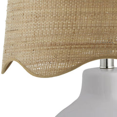 Tereza Rustic White/Wheat Table Lamp