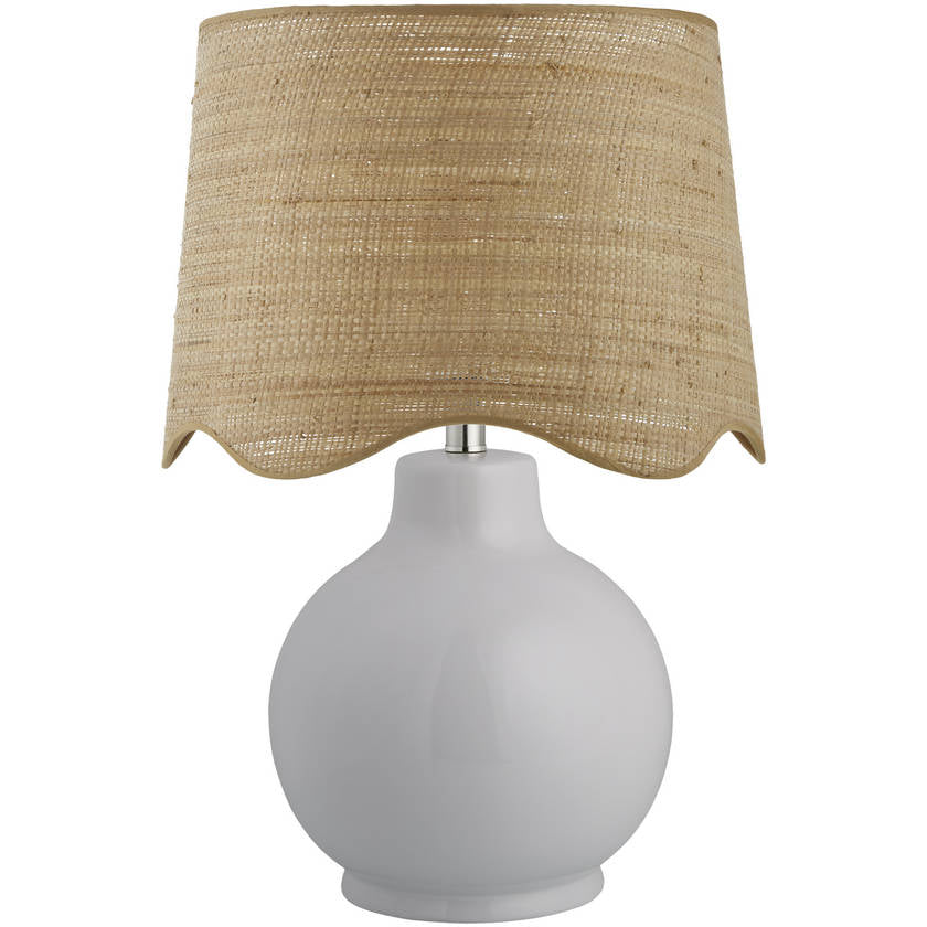 Tereza Rustic White/Wheat Table Lamp